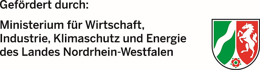 Gefördert durch das Ministerium für Wirtschaft, Industrie, Klimaschutz und Energie des Landes Nordrhein-Westfalen